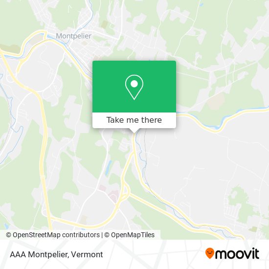 AAA Montpelier map