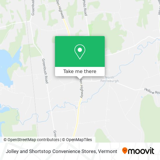 Jolley and Shortstop Convenience Stores map