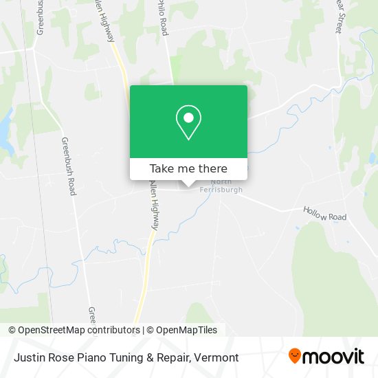 Justin Rose Piano Tuning & Repair map