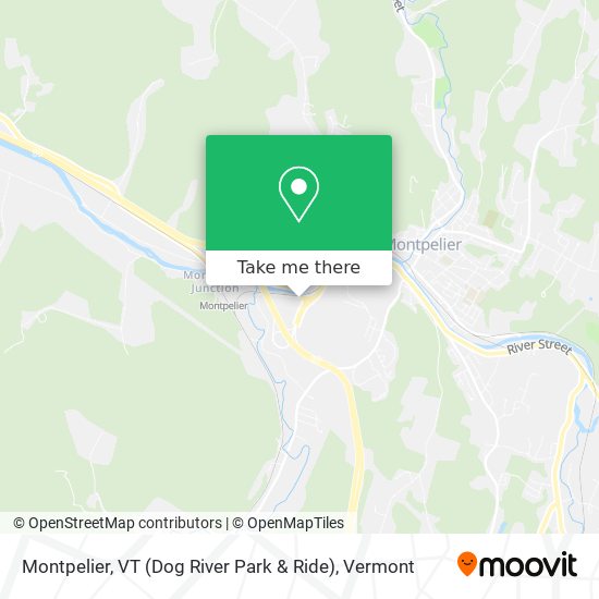 Mapa de Montpelier, VT (Dog River Park & Ride)