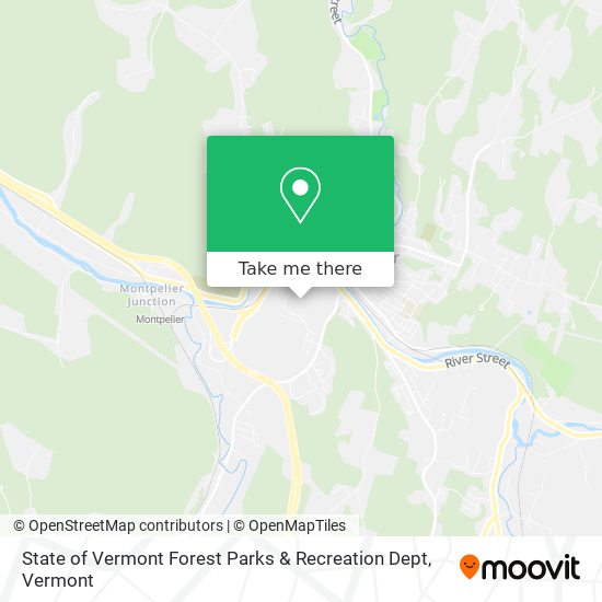 State of Vermont Forest Parks & Recreation Dept map