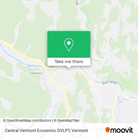 Central Vermont Economic DVLPT map