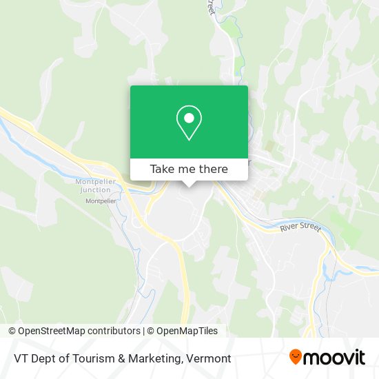 VT Dept of Tourism & Marketing map