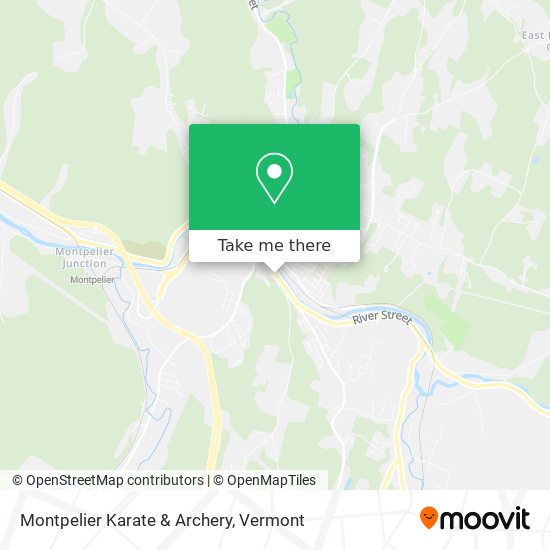 Mapa de Montpelier Karate & Archery