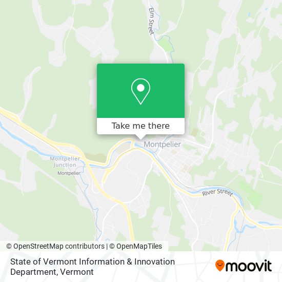 State of Vermont Information & Innovation Department map
