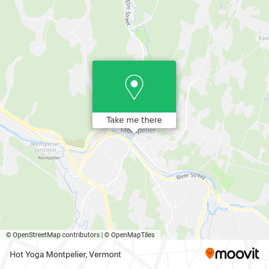 Mapa de Hot Yoga Montpelier