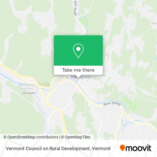 Mapa de Vermont Council on Rural Development