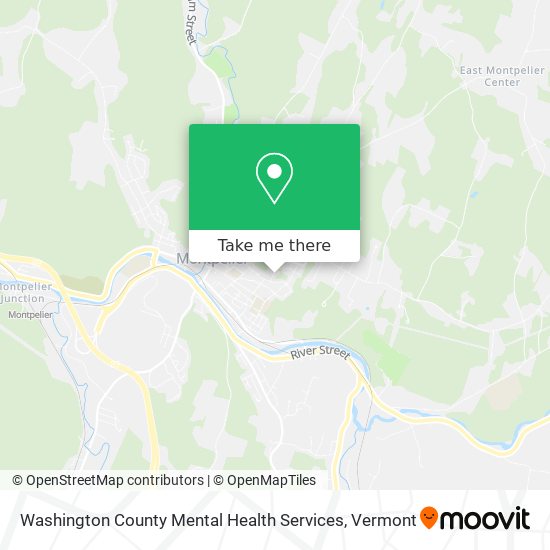 Washington County Mental Health Services map