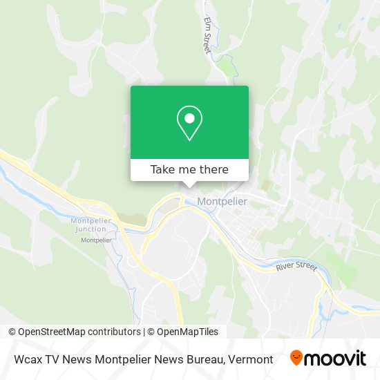 Mapa de Wcax TV News Montpelier News Bureau