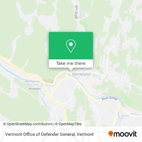 Mapa de Vermont Office of Defender General