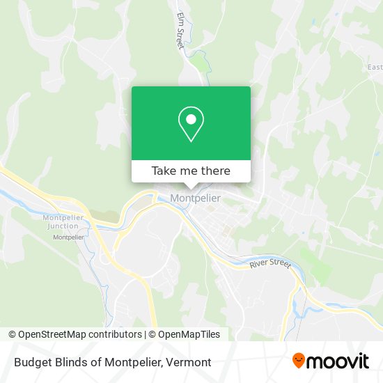 Budget Blinds of Montpelier map