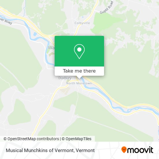 Musical Munchkins of Vermont map