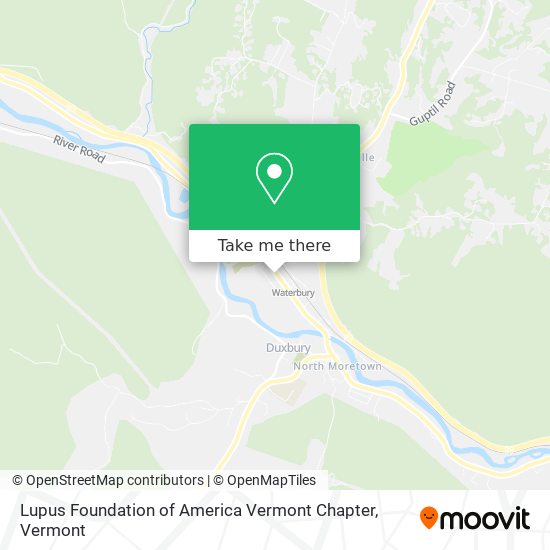 Mapa de Lupus Foundation of America Vermont Chapter