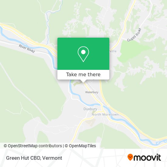 Green Hut CBD map