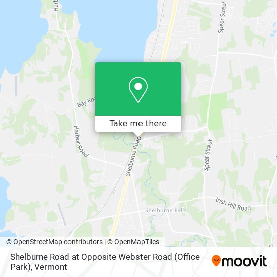 Shelburne Road at Opposite Webster Road (Office Park) map