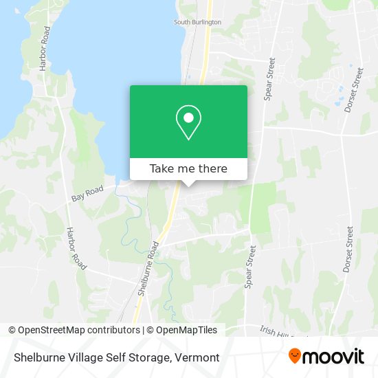 Shelburne Village Self Storage map