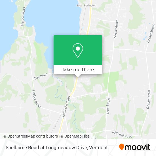 Shelburne Road at Longmeadow Drive map