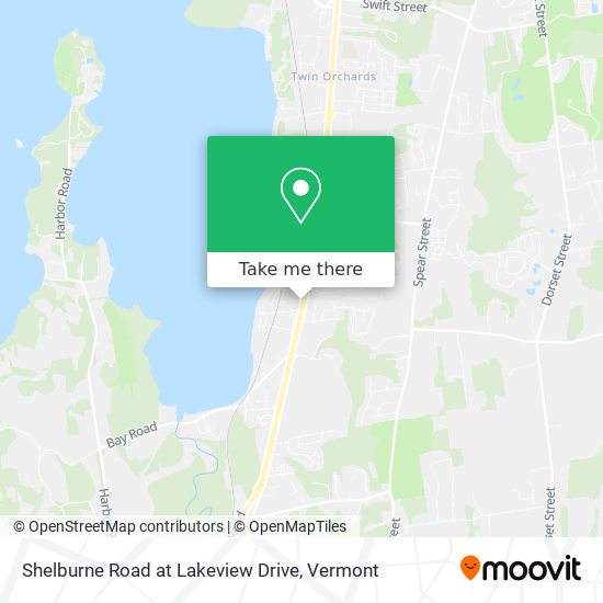 Shelburne Road at Lakeview Drive map