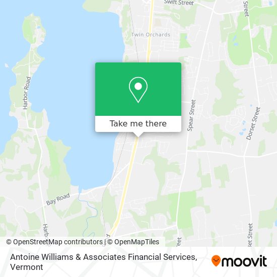 Mapa de Antoine Williams & Associates Financial Services
