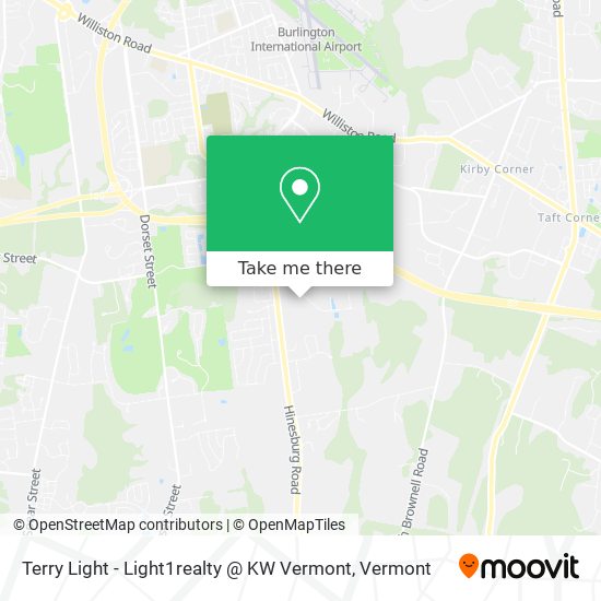 Mapa de Terry Light - Light1realty @ KW Vermont