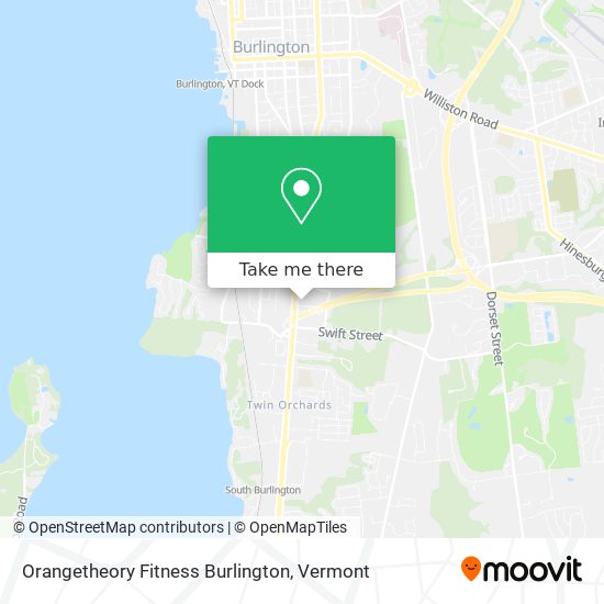 Orangetheory Fitness Burlington map