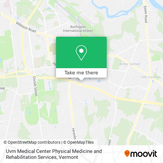 Mapa de Uvm Medical Center Physical Medicine and Rehabilitation Services