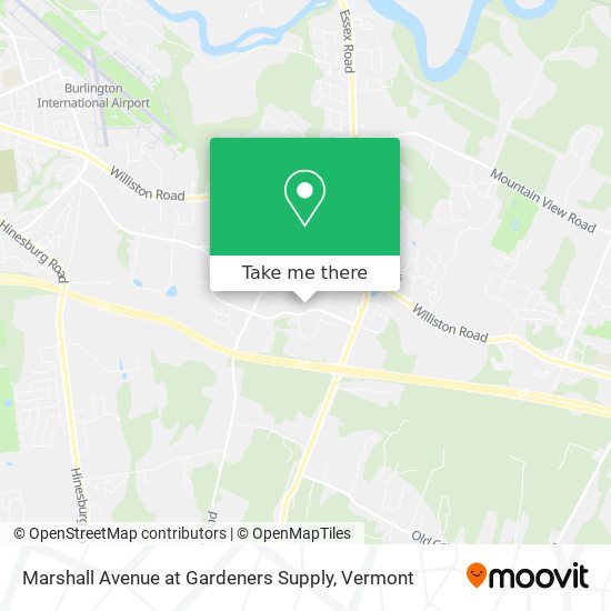 Marshall Avenue at Gardeners Supply map