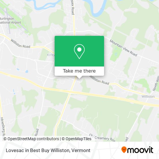 Lovesac in Best Buy Williston map