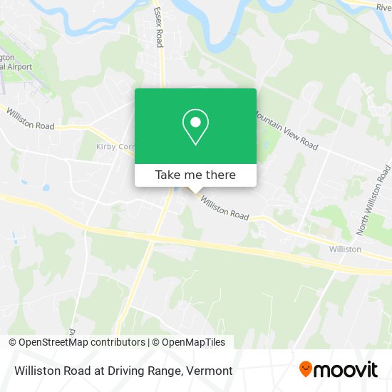 Williston Road at Driving Range map