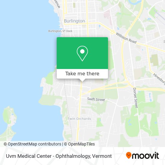 Uvm Medical Center - Ophthalmology map