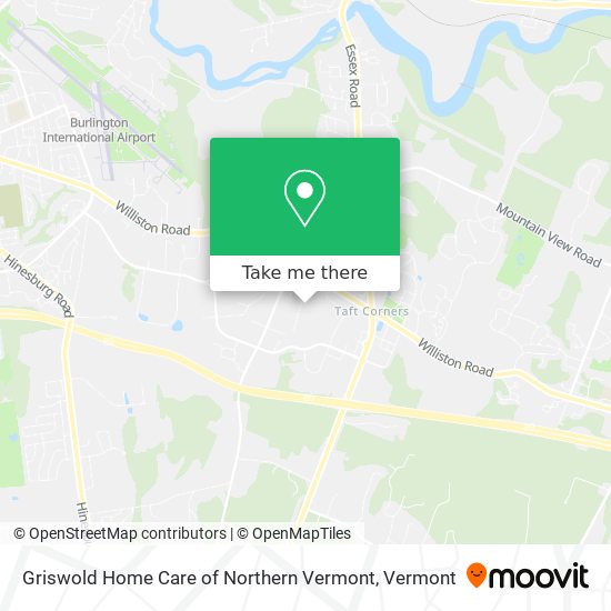 Griswold Home Care of Northern Vermont map