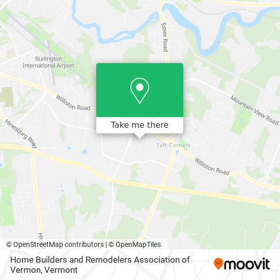 Home Builders and Remodelers Association of Vermon map