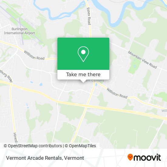 Mapa de Vermont Arcade Rentals
