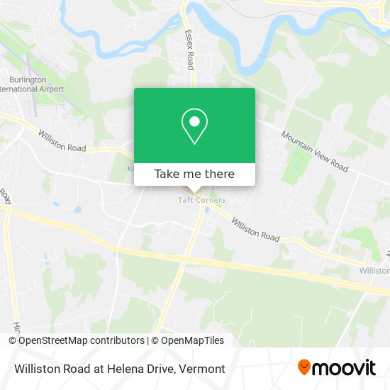 Williston Road at Helena Drive map