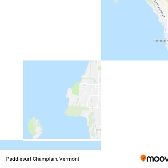 Paddlesurf Champlain map