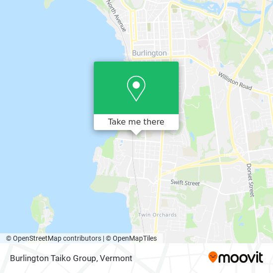 Mapa de Burlington Taiko Group