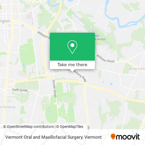 Vermont Oral and Maxillofacial Surgery map