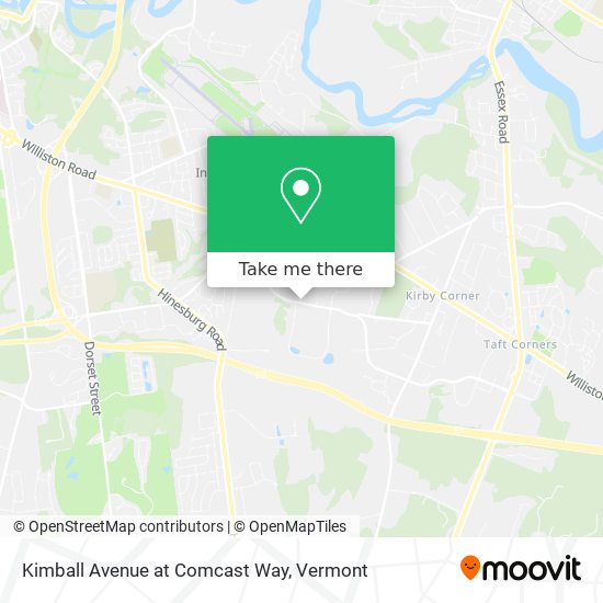 Kimball Avenue at Comcast Way map