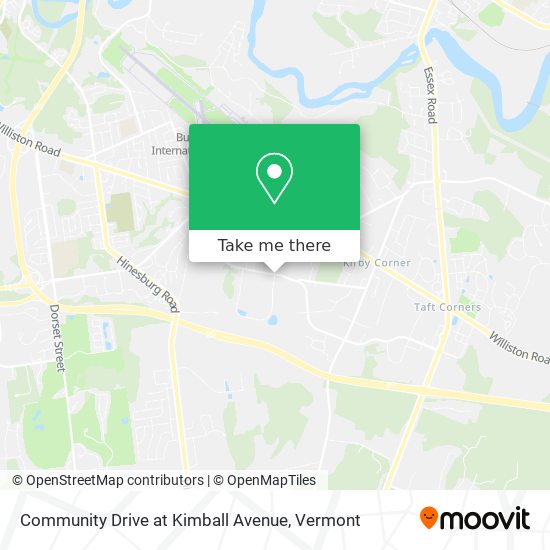 Community Drive at Kimball Avenue map