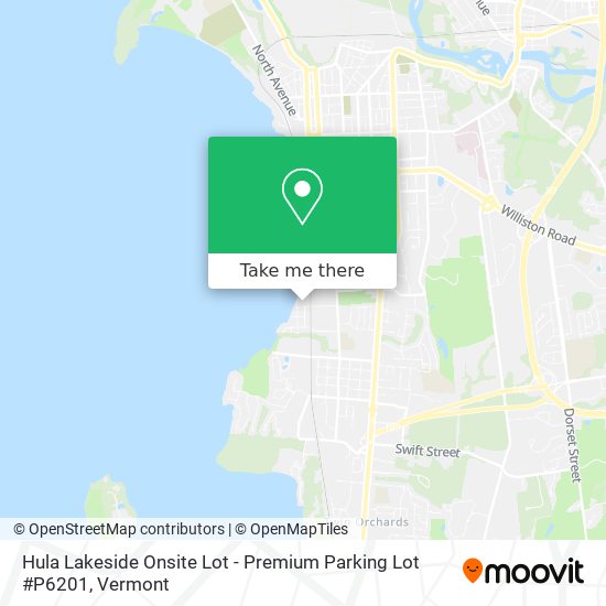Mapa de Hula Lakeside Onsite Lot - Premium Parking Lot #P6201