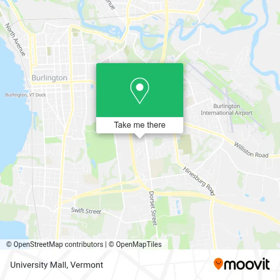 University Mall map