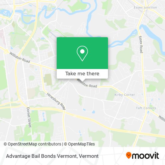 Mapa de Advantage Bail Bonds Vermont