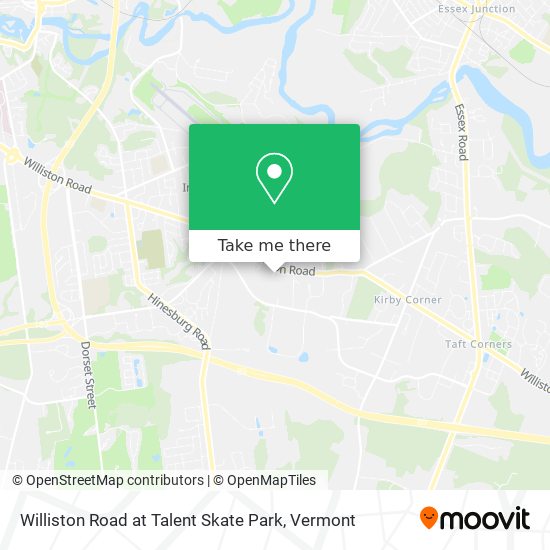 Williston Road at Talent Skate Park map