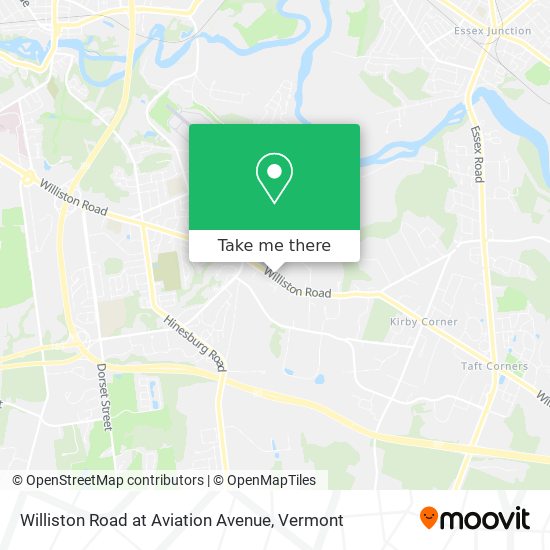 Williston Road at Aviation Avenue map