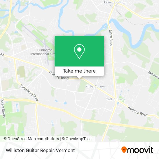 Williston Guitar Repair map
