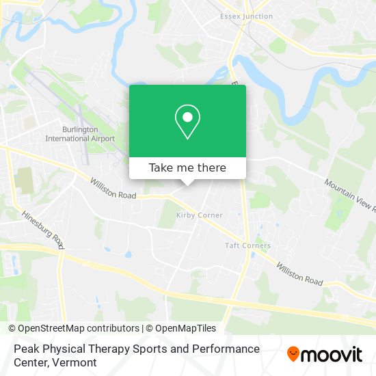 Peak Physical Therapy Sports and Performance Center map