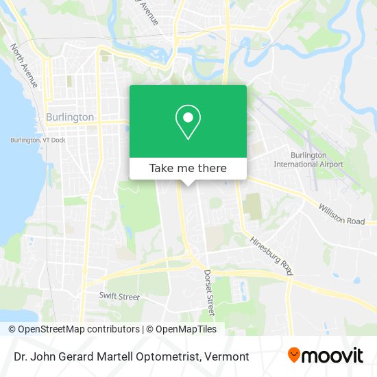 Dr. John Gerard Martell Optometrist map