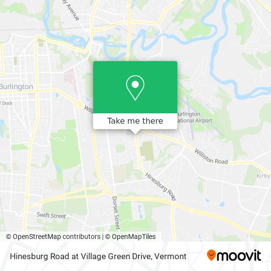 Hinesburg Road at Village Green Drive map