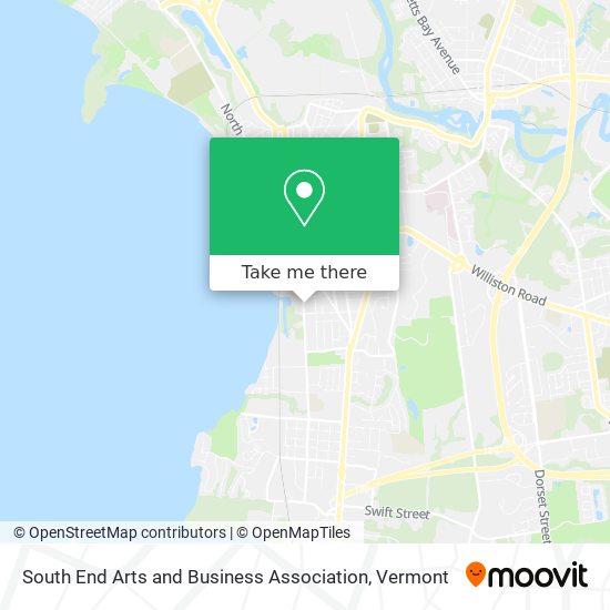 South End Arts and Business Association map