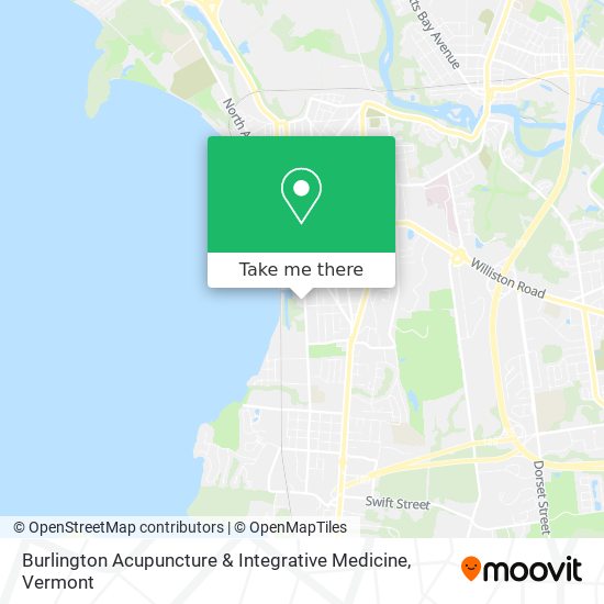 Mapa de Burlington Acupuncture & Integrative Medicine